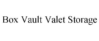 BOX VAULT VALET STORAGE