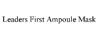 LEADERS FIRST AMPOULE MASK