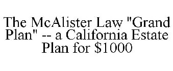 THE MCALISTER LAW 