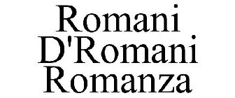 ROMANI D'ROMANI ROMANZA