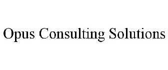 OPUS CONSULTING SOLUTIONS