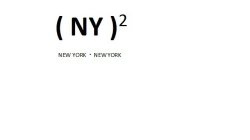 (NY)2 NEW YORK NEW YORK
