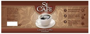 SI CAFE COLOMBIAN COFFEE GRANULATED