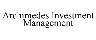 ARCHIMEDES INVESTMENT MANAGEMENT