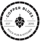 · COPPER BLUES · ROCK PUB & KITCHEN EST 2010