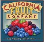 CALIFORNIA FRUIT COMPANY THE WORLD'S FINEST FRUIT