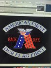 AMERICAN FIRST - BACK O.F.F. - OUR FLAG FIRST