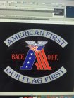 AMERICAN FIRST - BACK O.F.F. - OUR FLAG FIRST
