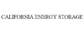 CALIFORNIA ENERGY STORAGE