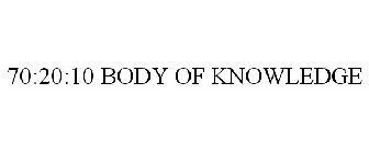 70:20:10 BODY OF KNOWLEDGE