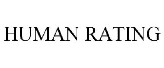 HUMAN RATING