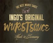 THE BEST WURST SAUCE INGO'S ORIGINAL WURSTSAUCE MADE IN GERMANY