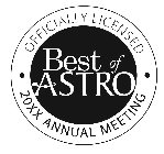 BEST OF ASTRO OFFICIALLY LICENSED 20XX ANNUAL MEETING