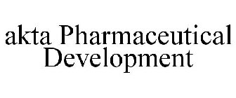 AKTA PHARMACEUTICAL DEVELOPMENT