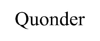 QUONDER