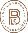 PBC PHYLLIS BROWNING LAND & RANCH CO.