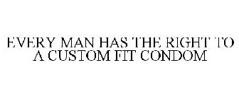 EVERY MAN HAS THE RIGHT TO A CUSTOM FIT CONDOM