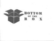 BOTTOM OF THE BOX
