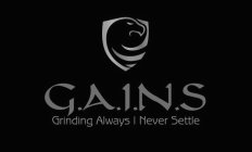 G.A.I.N.S. GRINDING ALWAYS I NEVER SETTLE