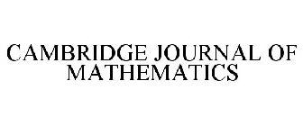 CAMBRIDGE JOURNAL OF MATHEMATICS