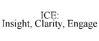ICE: INSIGHT, CLARITY, ENGAGE