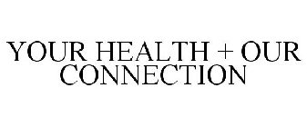 YOUR HEALTH + OUR CONNECTIONS