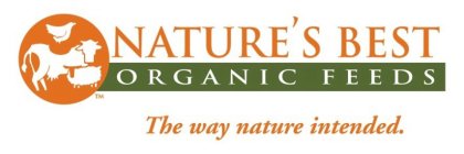 NATURE'S BEST ORGANIC FEEDS THE WAY NATURE INTENDED.