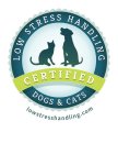 LOW STRESS HANDLING; CERTIFIED; DOGS & CATS; LOWSTRESSHANDLING.COM