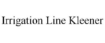 IRRIGATION LINE KLEENER