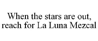 WHEN THE STARS ARE OUT, REACH FOR LA LUNA MEZCAL