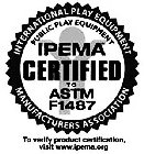 INTERNATIONAL PLAY EQUIPMENT PUBLIC PLAY EQUIPMENT IPEMA CERTIFIED TO ASTOM F1487 MANUFACTURERS ASSOCIATION TO VERIFY PRODUCT CERTIFICATION, VISIT WWW.IPEMA.ORG