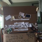 DO IT YOURSELF!A NO-FRILLS WORKSHOP KIT ATTITUDE DEPOT! ENLIGHTENMART (OR CAREER OR DECORATORS DEPOT OR MART FOR OTHER WORKSHOPS) IN A CARDBOARD BOX MATERIALS IN ROWS WITH SIGNS (TABS) AND A 
