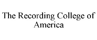 THE RECORDING COLLEGE OF AMERICA