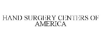 HAND SURGERY CENTERS OF AMERICA