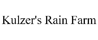 KULZER'S RAIN FARM