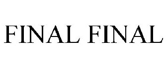 FINAL FINAL