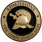 ADMISSIONS THE CORPS STARTS HERE