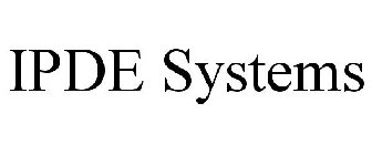 IPDE SYSTEMS