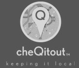 CHEQITOUT, KEEPING IT LOCAL