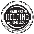 HAULERS HELPING HOMELESS COLLECTING CLOTHES TO BENEFIT PEOPLE'S CITY MISSION