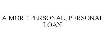 A MORE PERSONAL, PERSONAL LOAN