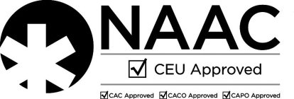 NAAC CEU APPROVED CAC APPROVED CACO APPROVED CAPO APPROVED