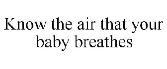 KNOW THE AIR THAT YOUR BABY BREATHES