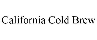 CALIFORNIA COLD BREW
