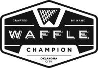 CRAFTED BY HAND WAFFLE CHAMPION OKLAHOMA CITY