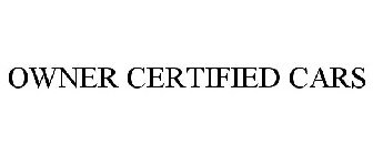 OWNER CERTIFIED CARS