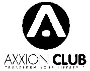 AXXION CLUB TRANSFORM YOUR LIFESTYLE