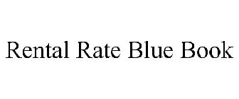 RENTAL RATE BLUE BOOK