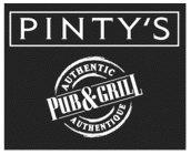 PINTY'S AUTHENTIC PUB & GRILL AUTHENTIQUE