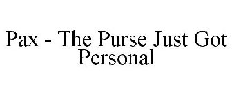 PAX - THE PURSE JUST GOT PERSONAL